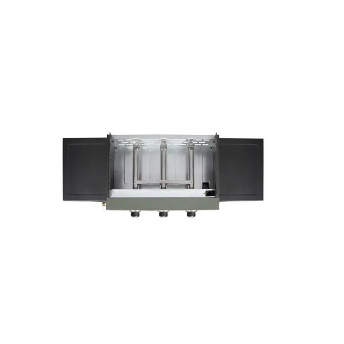 Livoo Plancha de gas con carro DOC326 - 3 quemadores - Verde/Negro