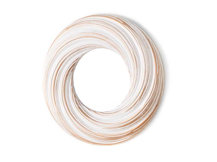 Giftdecor Set 3 Espejos Redondo Ondas Blanco Dorado 77x26x3 cm (Set de 8) Giftdecor Set 3 Espejos Redondo Ondas Blanco Dorado 77x26x3 cm (Set de 8)