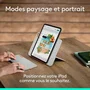 Logitech AABTN35428 Funda Flip Folio con Teclado para iPad Air 11 Pulgadas (Generacion 5 2024, M2, M3, M4, M5) Gris Palido