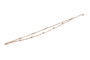Heliophilia Silver Tobillera de Metal Dorada ELKSLVR7021, Elegante y Resistente al Deslustre, Antialérgica para Piel Sensible, 24cm + 2cm Extensión