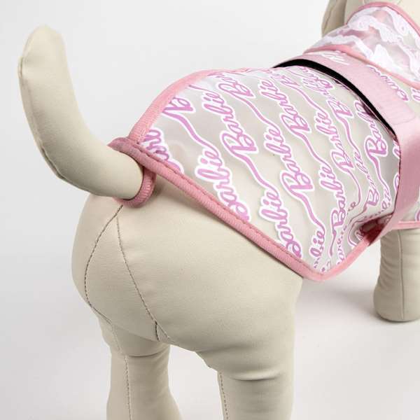Cerdá Impermeable Ajustable para Perro Barbie XS Pink