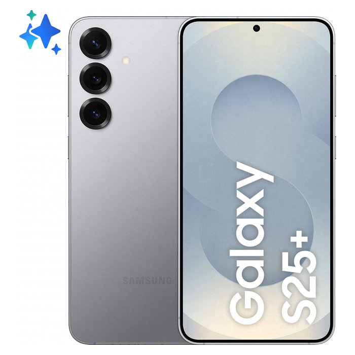 Samsung Galaxy S25+ Smartphone 6.7" Dynamic AMOLED 2X 120Hz 512GB 12GB RAM Snapdragon 8 Elite 5G Triple Cámara 50MP Android 15 Plata Silver Shadow