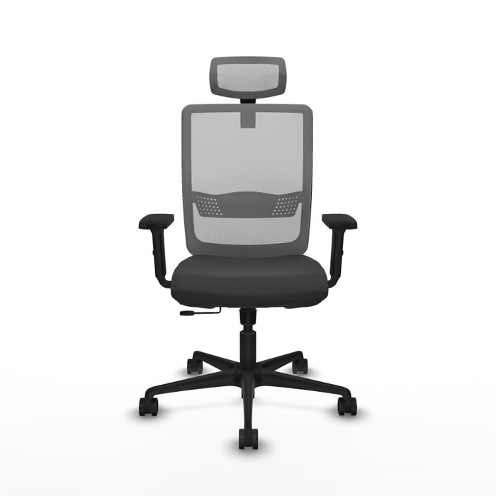PIQUERAS Y CRESPO Silla de oficina Haches con mecanismo Sincro/Traslack Gris
