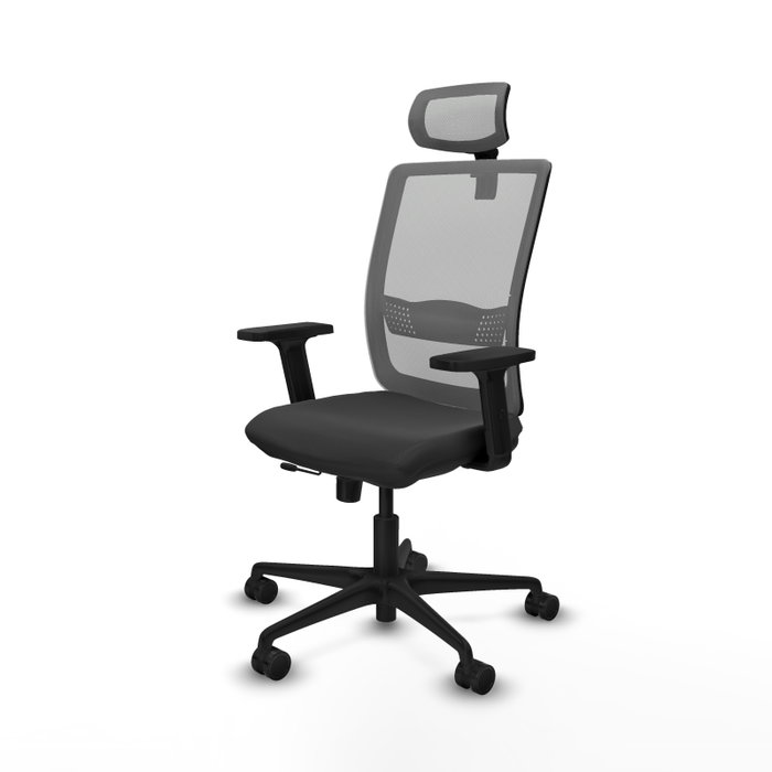 PIQUERAS Y CRESPO Silla de oficina Haches con mecanismo Sincro/Traslack Gris