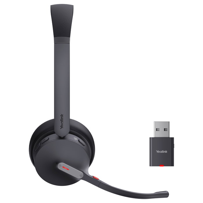 Yealink WH64 Hybrid Dual Auriculares Inalámbricos para Oficina/Centro de Llamadas, Compatible con Microsoft Teams