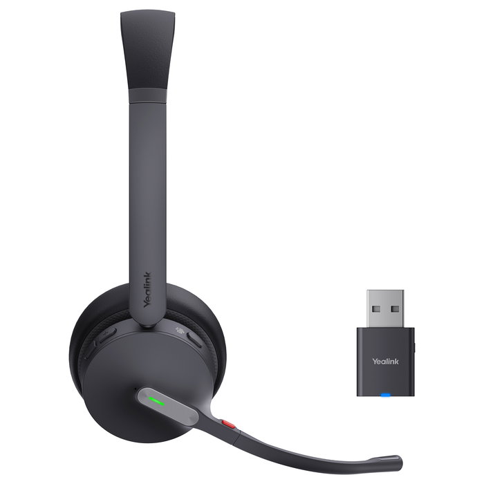 Yealink WH64 Hybrid Dual Auriculares Inalámbricos para Oficina/Centro de Llamadas, Compatible con Microsoft Teams