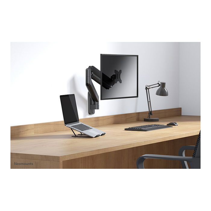 Neomounts AWL75-450BL Adaptador Pared Monitor DS70-450BL1 DS75-450BL2 Negro Aluminio