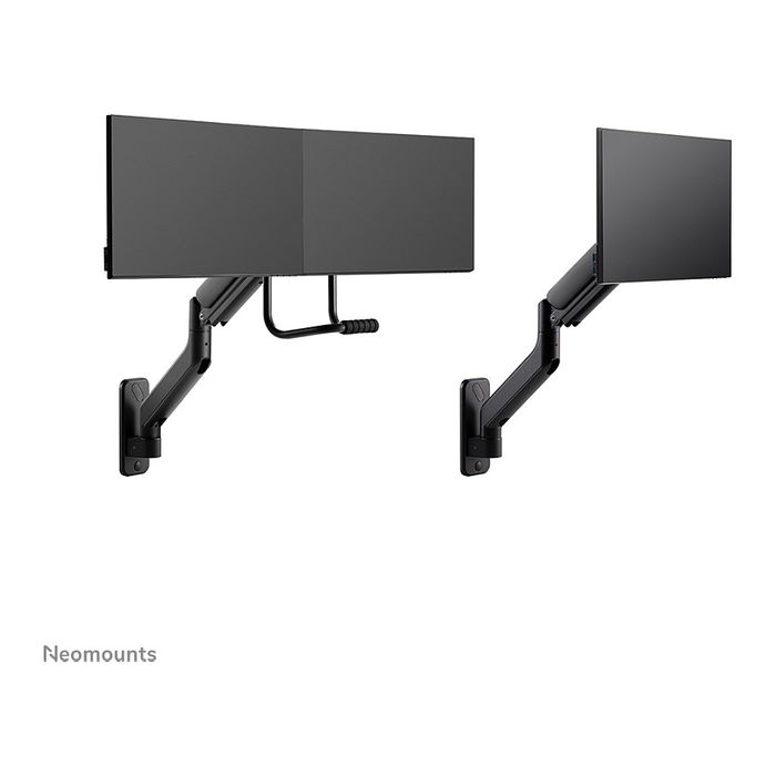 Neomounts AWL75-450BL Adaptador Pared Monitor DS70-450BL1 DS75-450BL2 Negro Aluminio