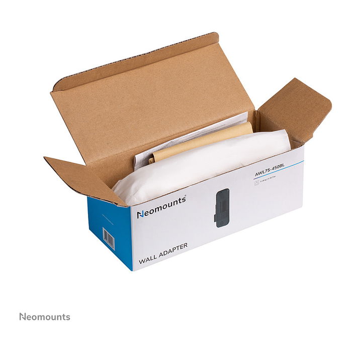 Neomounts AWL75-450BL Adaptador Pared Monitor DS70-450BL1 DS75-450BL2 Negro Aluminio