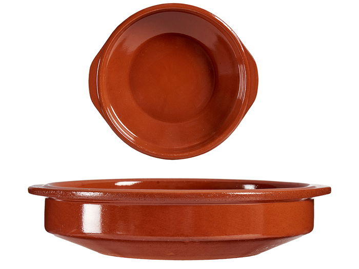 La Dehesa Cazuela Redonda Barro Refractario Miel Diametro 26 cm (29x26x5.5 cm) (Set de 7)