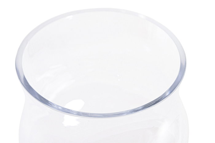 DKD Home Decor Portavela de Cristal Transparente en Copa DKD Home Decor Portavela de Cristal Transparente en Copa