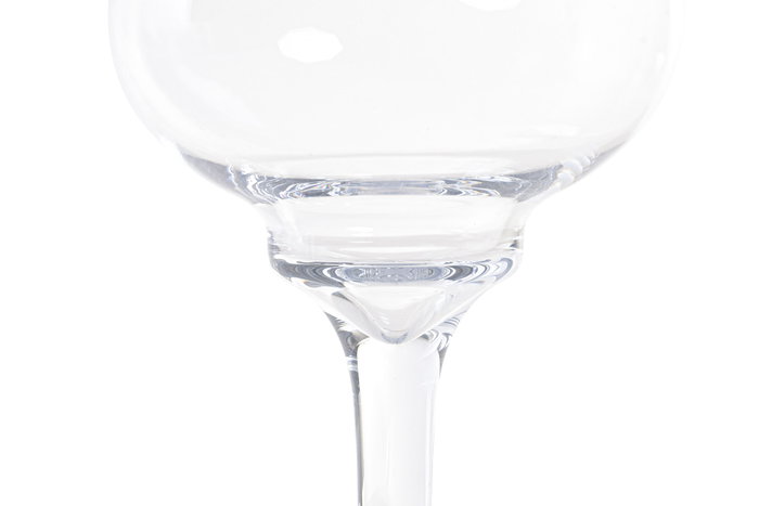 DKD Home Decor Portavela de Cristal Transparente en Copa DKD Home Decor Portavela de Cristal Transparente en Copa