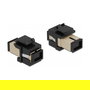 DeLOCK Módulo Keystone SC Símplex F-F Beige/Negro - Adaptador Plano SC Simplex Hembra a Hembra