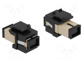 DeLOCK Módulo Keystone SC Símplex hembra a SC Símplex hembra beige/negro