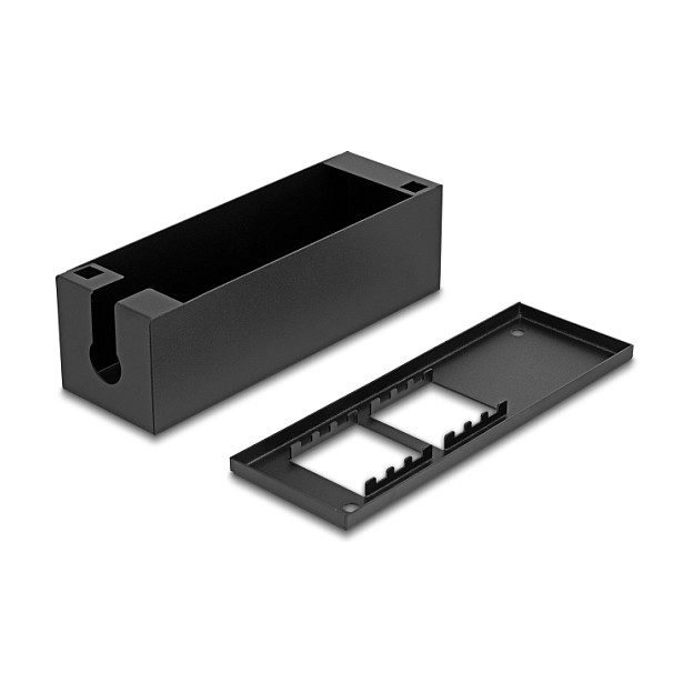 DeLOCK 81554 Easy 45 Caja de distribución metálica negra