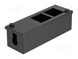 DeLOCK 81554 Easy 45 Caja de distribución metálica negra