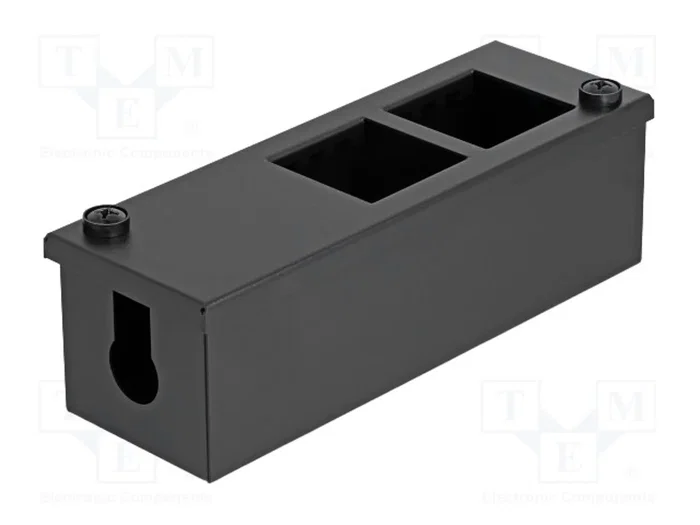 DeLOCK 81554 Easy 45 Caja de distribución metálica negra