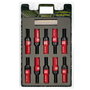 OMP SPEED Juego de 20 Tornillos con Protector de Aluminio M12x1.25 Rojo