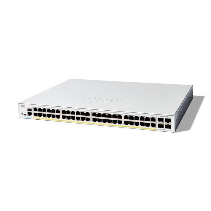 Cisco Catalyst 1200-48P-4G 48-Puerto Gigabit Ethernet PoE, 4x SFP, 375W