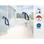 Leifheit Secador colgante balcón CLASSIC 70 blanco y azul