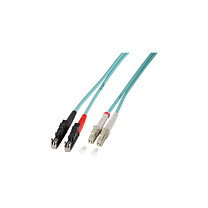 EFB Elektronik Cable de fibra óptica OM4 Duplex LC a E-2000 2m Violeta