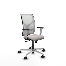 PIQUERAS Y CRESPO Silla de oficina Motilla con mecanismo Sincro, Blanco
