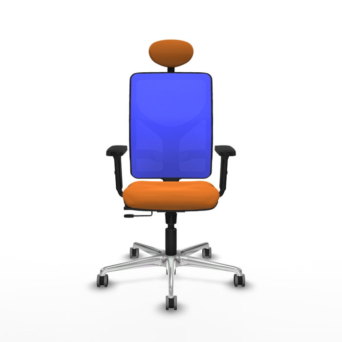 PIQUERAS Y CRESPO Silla de oficina Motilla con mecanismo Sincro/Traslack Naranja y Azul PIQUERAS Y CRESPO Silla de oficina Motilla con mecanismo Sincro/Traslack Naranja y Azul