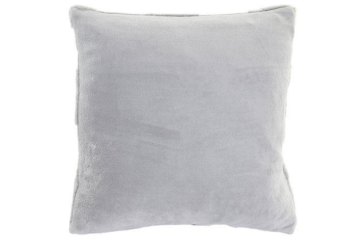 DKD Home Decor Cojín Poliéster Gris Claro 45x45 cm