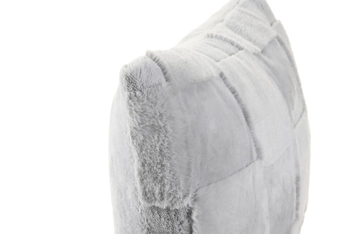 DKD Home Decor Cojín Poliéster Gris Claro 45x45 cm