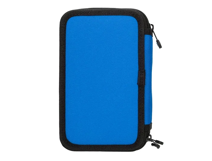 Antartik Plumier Escolar Triple Cremallera Color Azul 36 Piezas