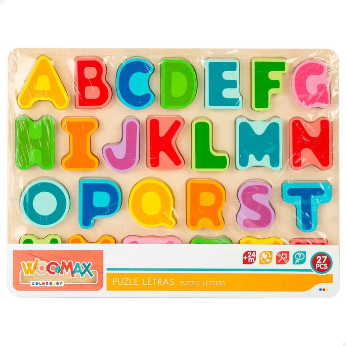 Puzzle Infantil de Madera Woomax + 2 Años 27 Piezas (12 Unidades) Puzzle Infantil de Madera Woomax + 2 Años 27 Piezas (12 Unidades)