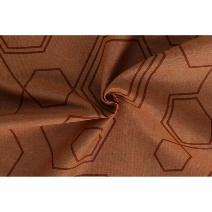 Aucune Juego de Cama Color Cobre 100% Algodón con Funda Nórdica y 2 Fundas de Almohada