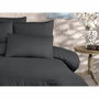 Juego de cama Antracita con funda nórdica 220x240 cm y 2 fundas de almohada 60x60 cm