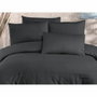 Juego de cama Antracita con funda nórdica 220x240 cm y 2 fundas de almohada 60x60 cm
