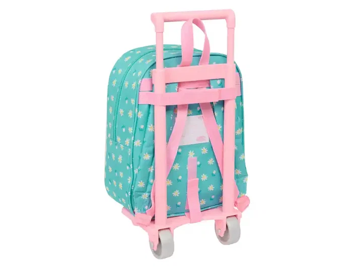 Safta Set de Mochila y Carro Peppa Pig Pretty Flowers