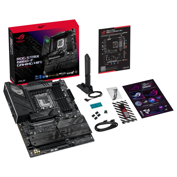 ASUS ROG STRIX B860-F GAMING WiFi Placa Base LGA 1851 Intel B860 DDR5 Wi-Fi 7 2.5Gb Ethernet ATX ASUS ROG STRIX B860-F GAMING WiFi Placa Base LGA 1851 Intel B860 DDR5 Wi-Fi 7 2.5Gb Ethernet ATX