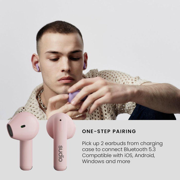 Sudio Auriculares A1 True Wireless Pink