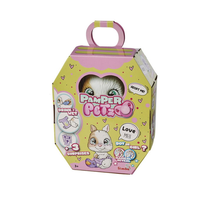 Simba Pamper Petz Conejo para adoptar con accesorios Simba Pamper Petz Conejo para adoptar con accesorios