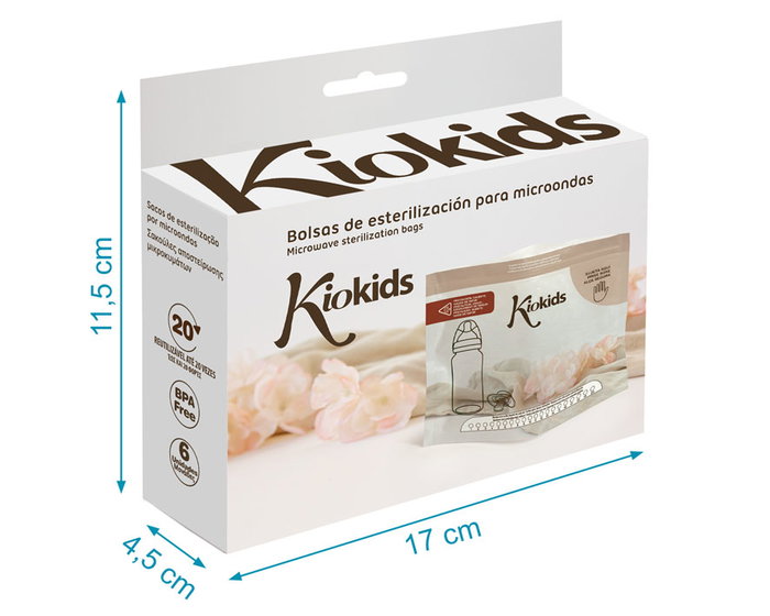 KioKids Bolsas de Esterilización para Microondas 6 Unidades KioKids Bolsas de Esterilización para Microondas 6 Unidades