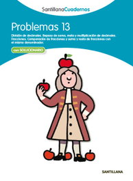 SANTILLANA Problemas, Educación Primaria. Cuaderno 13 (12).PROBLEMAS.13 (+SOLUCIONARIO)
