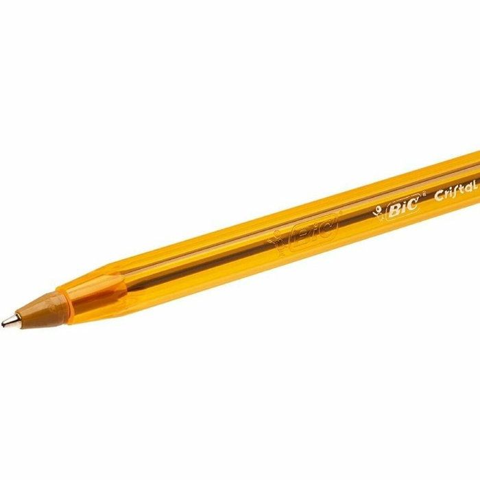 Bic Cristal Fine 516356 Bolígrafos de Tinta de Aceite, Colores Surtidos, 10 Unidades