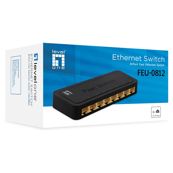 Level One Switch FEU-0812 8 Puertos Fast Ethernet No Administrado Level One Switch FEU-0812 8 Puertos Fast Ethernet No Administrado