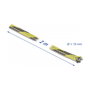 DeLOCK Funda trenzada estirable 2 m x 19 mm negro-amarillo