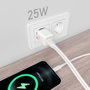 Aisens Cargador de Pared GaN 25W con USB-C PD3.0 y USB-A QC3.0 Blanco