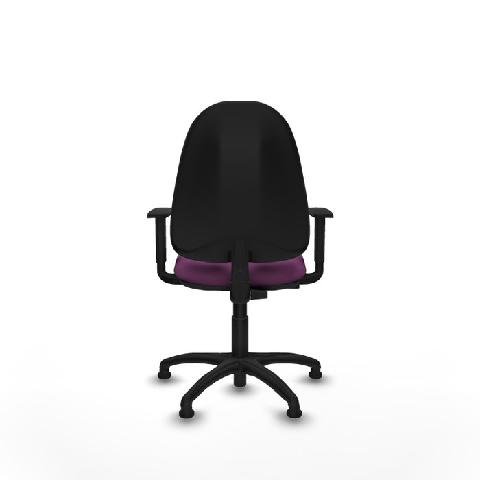PIQUERAS Y CRESPO Silla de oficina Algarra, Similpiel Morado, Mecanismo Contacto permanente