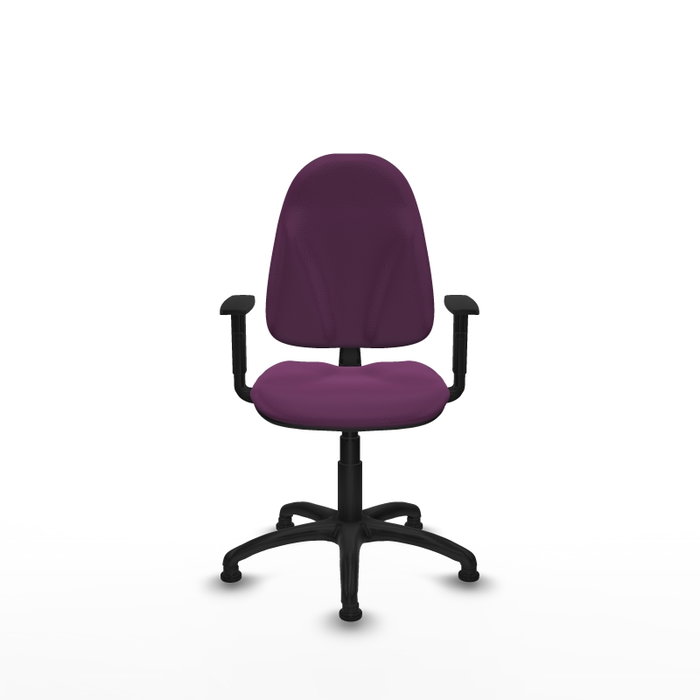 PIQUERAS Y CRESPO Silla de oficina Algarra, Similpiel Morado, Mecanismo Contacto permanente