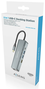 Aisens USB-C Dock 5 en 1 con HDMI 4K, RJ45, 2x USB y USB-C PD - Gris