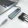 Aisens USB-C Dock 5 en 1 con HDMI 4K, RJ45, 2x USB y USB-C PD - Gris
