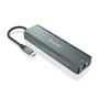 Aisens USB-C Dock 5 en 1 con HDMI 4K, RJ45, 2x USB y USB-C PD - Gris