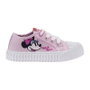 Zapatilla Loneta Suela Pvc Cordones Minnie Rosa 30